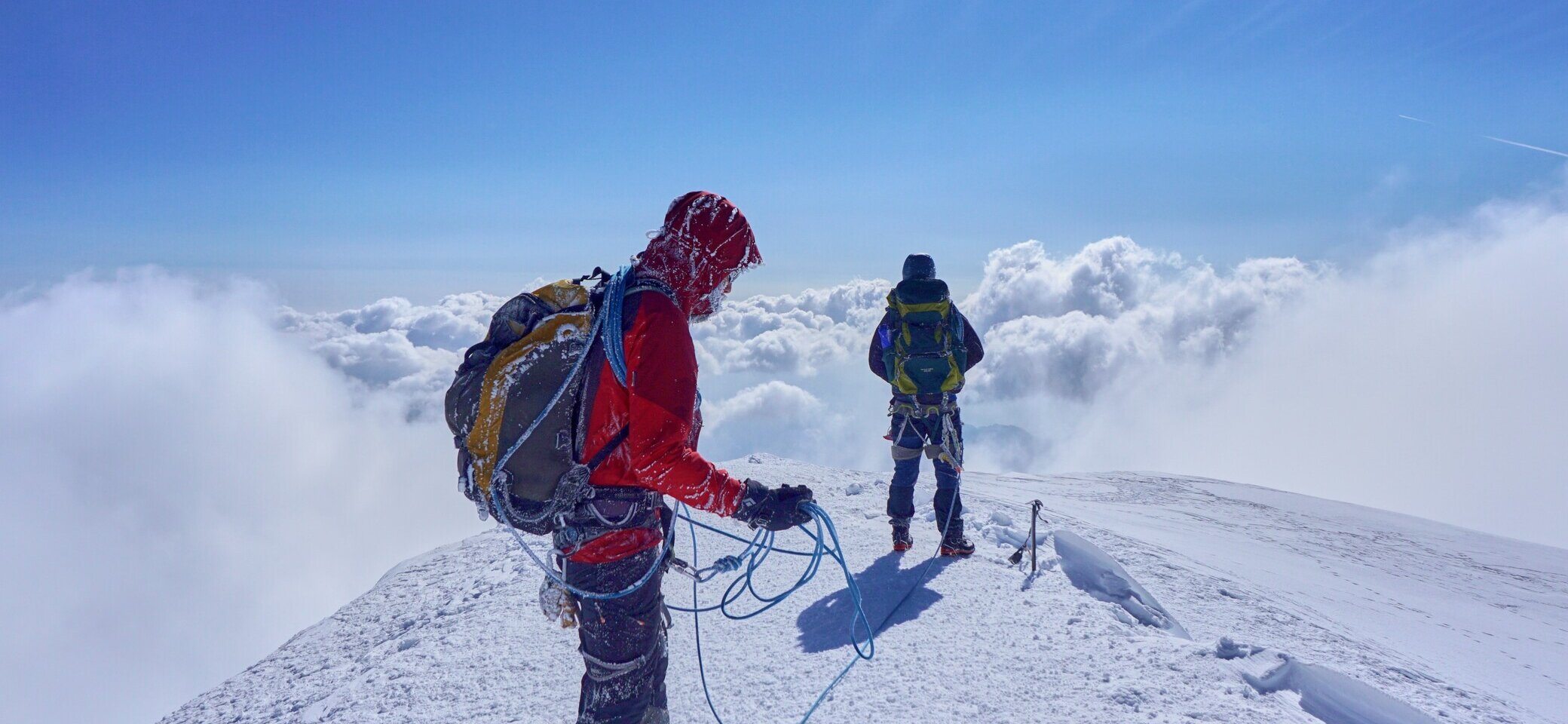 Hochtour Bergsteiger Mont Blanc | © DAV Wuppertal / Philip Bornhausen