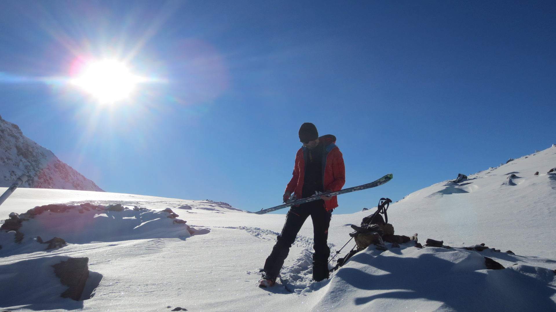 Skitour: Skitourengeher im Winter | © DAV Wuppertal / Stefan Strunk