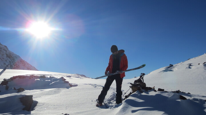 Skitour: Skitourengeher im Winter | © DAV Wuppertal / Stefan Strunk