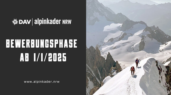 Alpinkader NRW Bewerbung 2025 | © DAV Alpinkader NRW